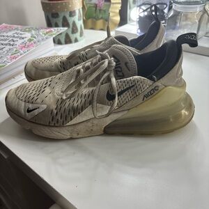 Nike Beige and Black Sneakers